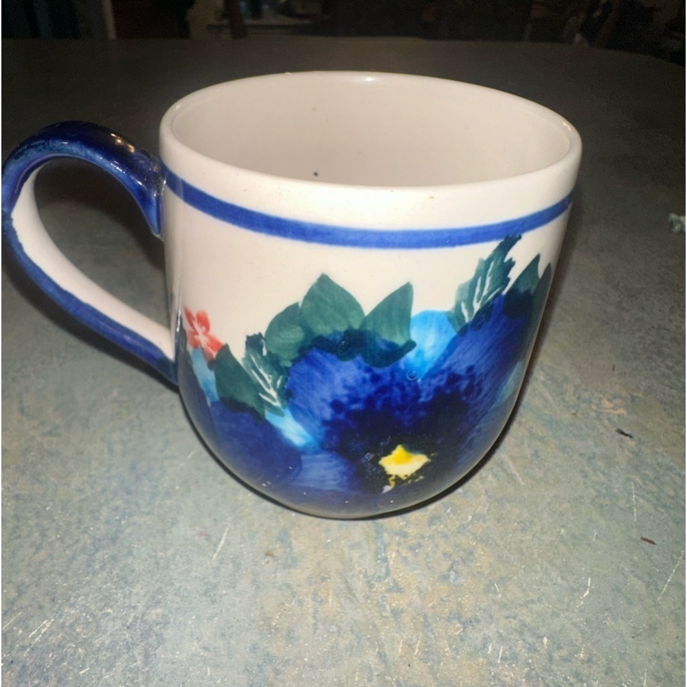 Boleslawiec Polish Pottery  Coffee Tea Mug16 floral vintage
